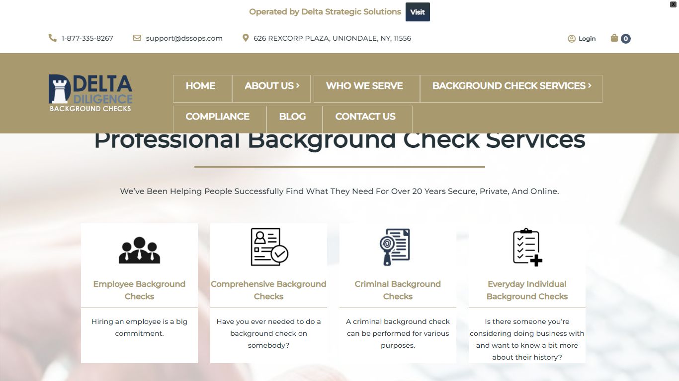 Professional Background Check Services – Delta Diligence