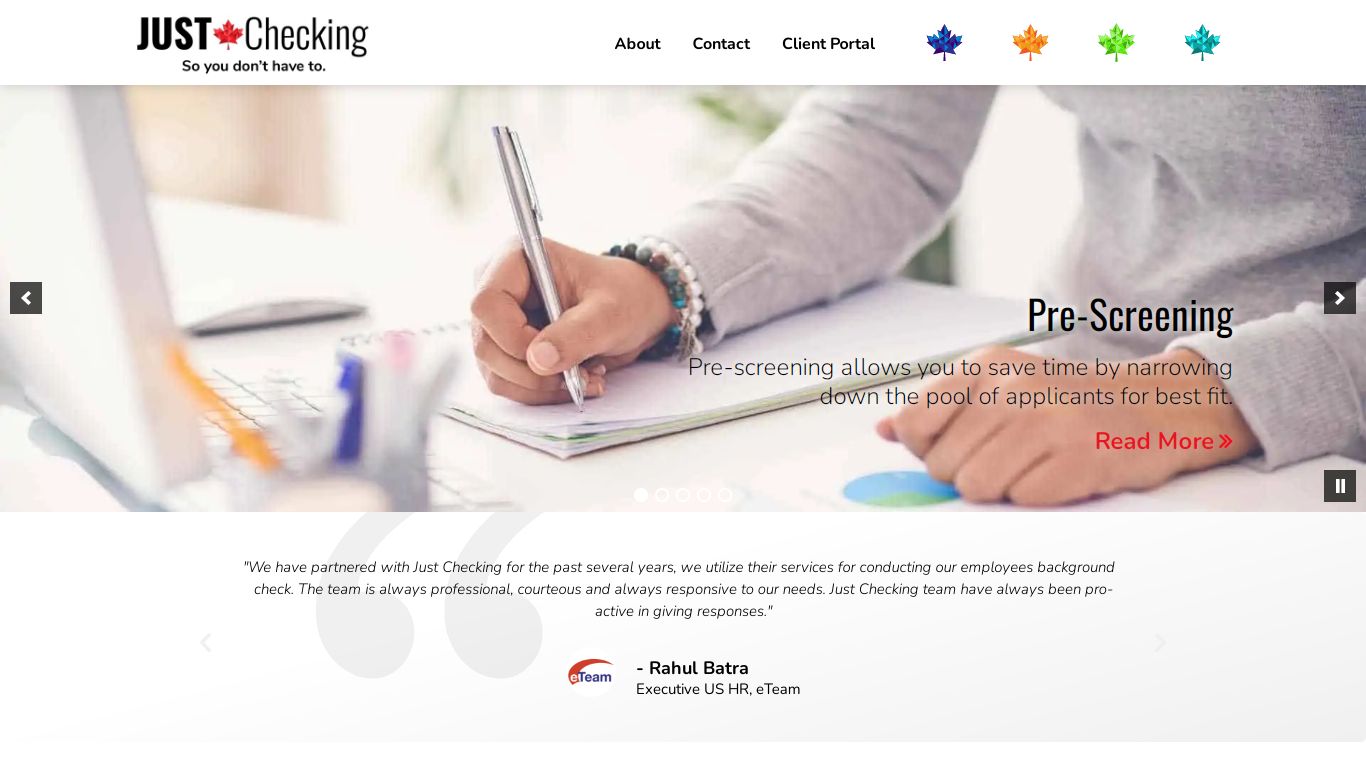 Professional Background Check Services, Screening Check - Just Checking